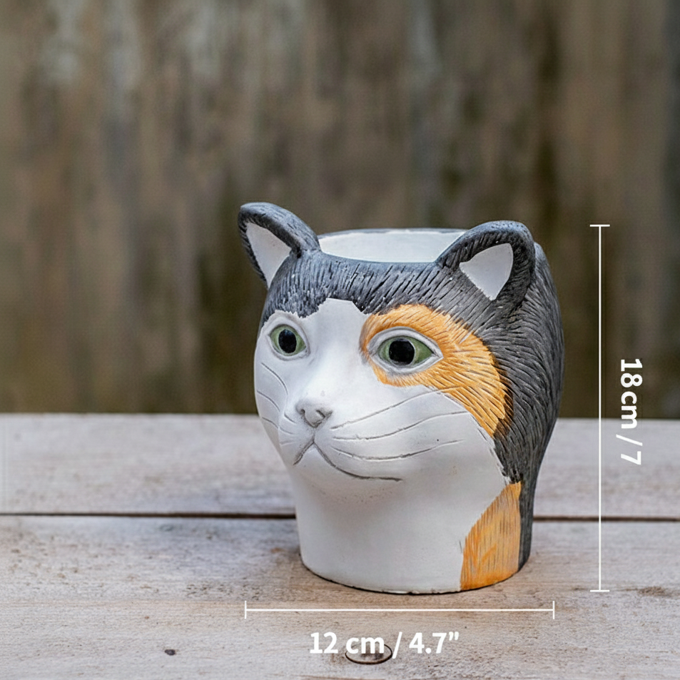 Technical size chart showing the vessel dimensions: 18 cm (7") height x 12 cm (4.7") width