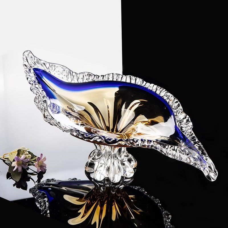 Angled view showing the elongated wave shape and color gradient