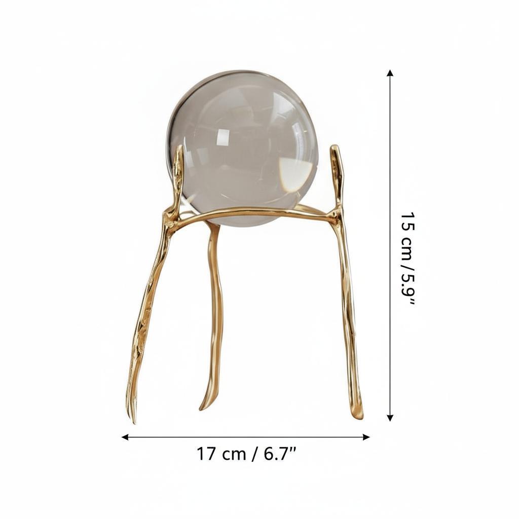 Dimensions of large tall crystal sculpture