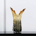 Dimensions of tall amber smoke glass vase