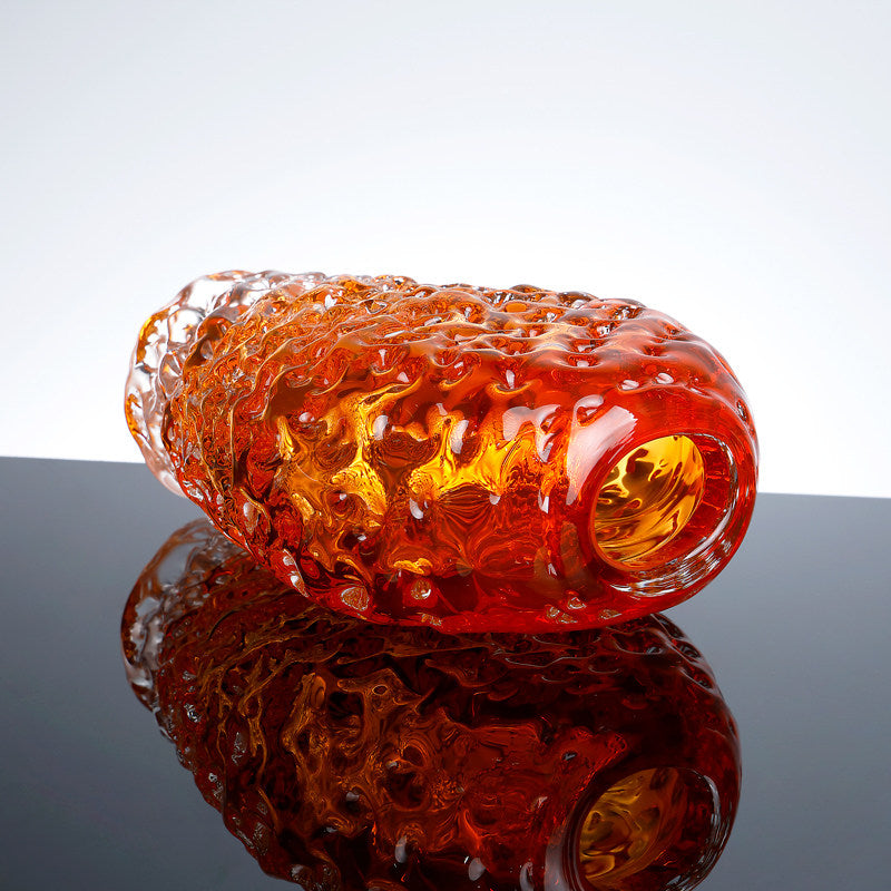 Top down view showing opening and glass thickness