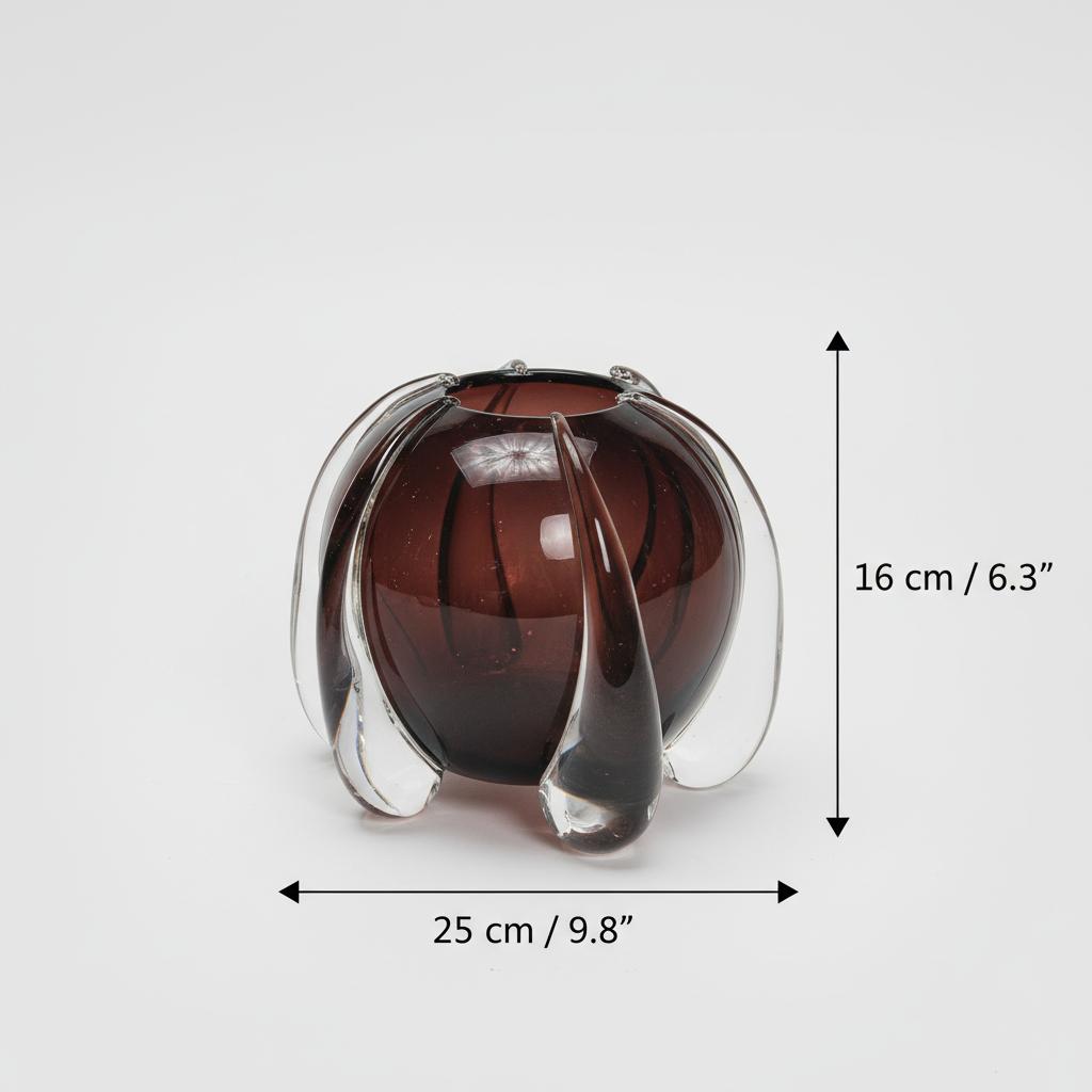 Dimensions of medium amethyst crystal vase