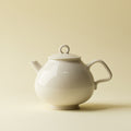 Beige Ceramic Round Teapot