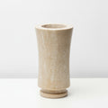Beige Travertine Pedestal Vase