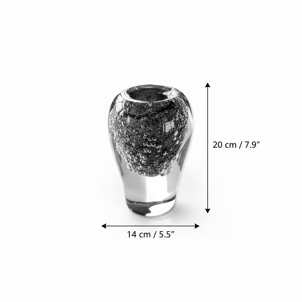 Dimension diagram of medium glass vase
