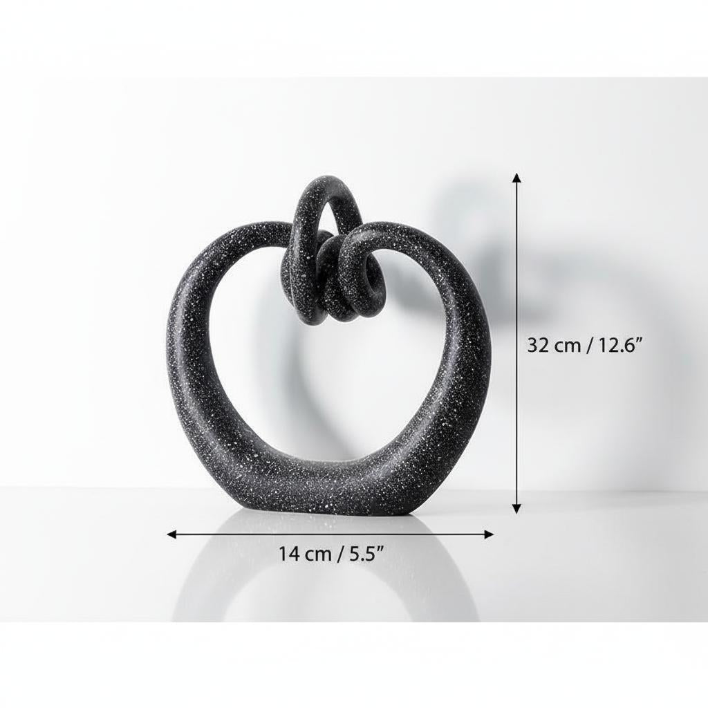 Dimensions of large rounded loop sculpture