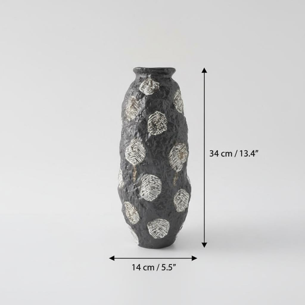 Medium vase dimensions 34 cm height 14 cm width