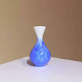 Blue And White Ceramic Teardrop Bud Vase