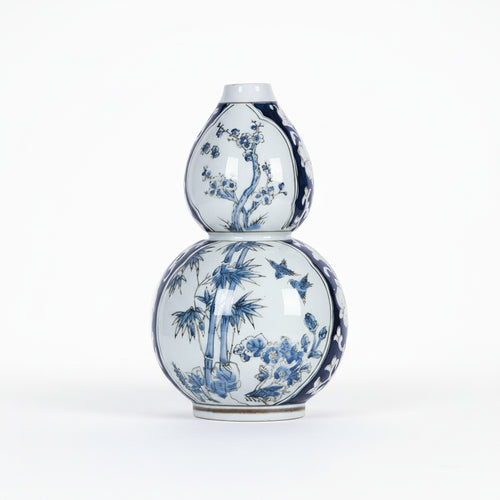 Blue And White Porcelain Double Gourd Vase