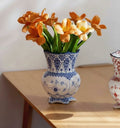 Blue And White Porcelain Pierced Vase
