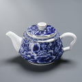 Blue And White Porcelain Round Teapot