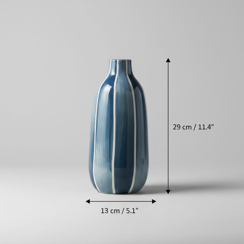 Large ceramic bottle vase dimensions