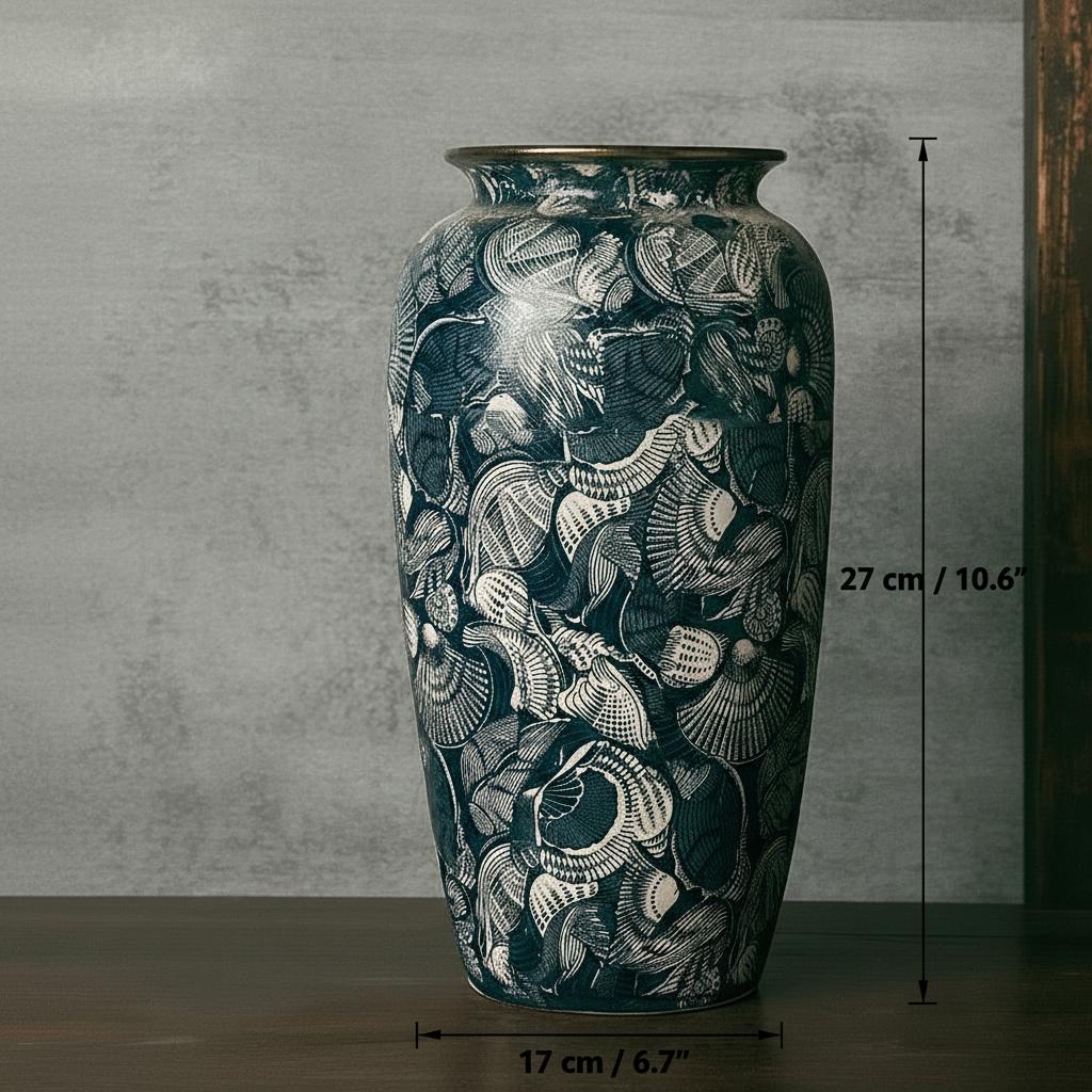 Large vase dimensions diagram