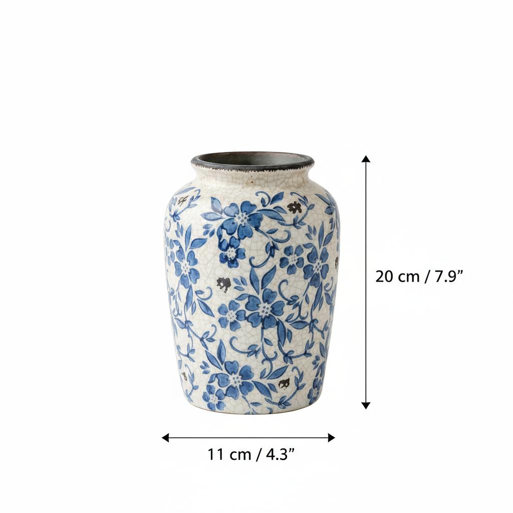 Dimensions of large porcelain vase