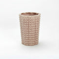 Blush Textured Ceramic Cylindrical Vase