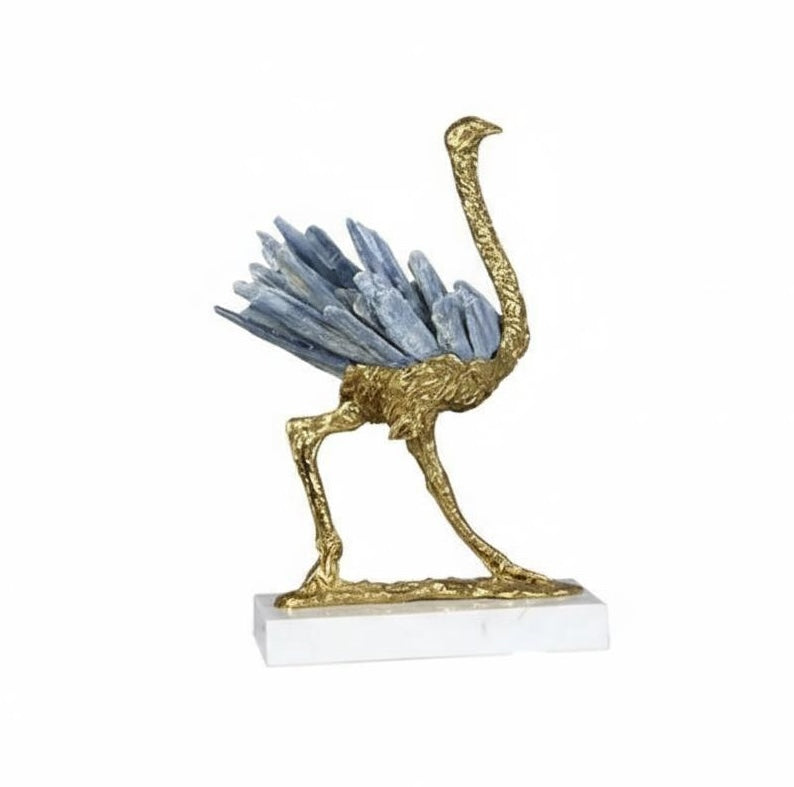 Dimensions of the medium straight neck bird sculpture