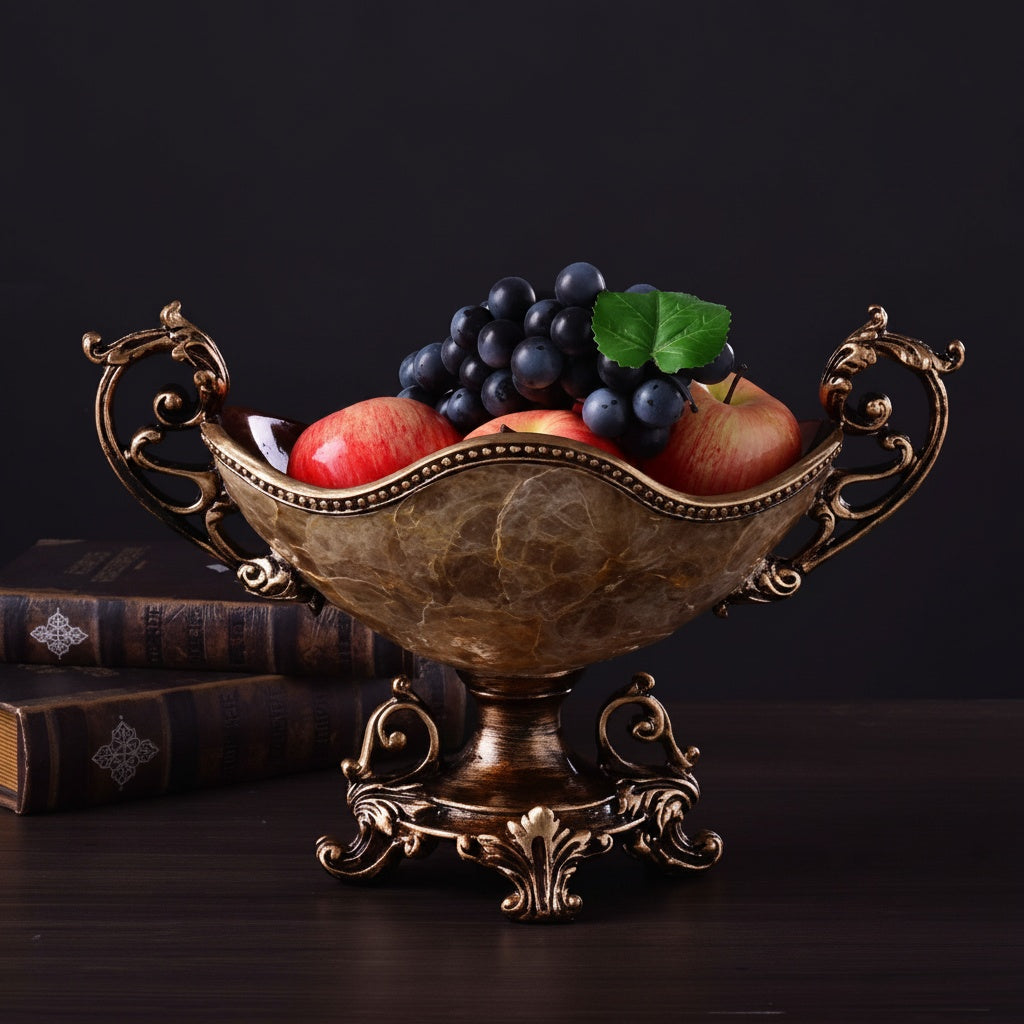 Bronze Finish Oval Centerpiece Bowl