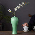 Celadon Porcelain Curved Vase