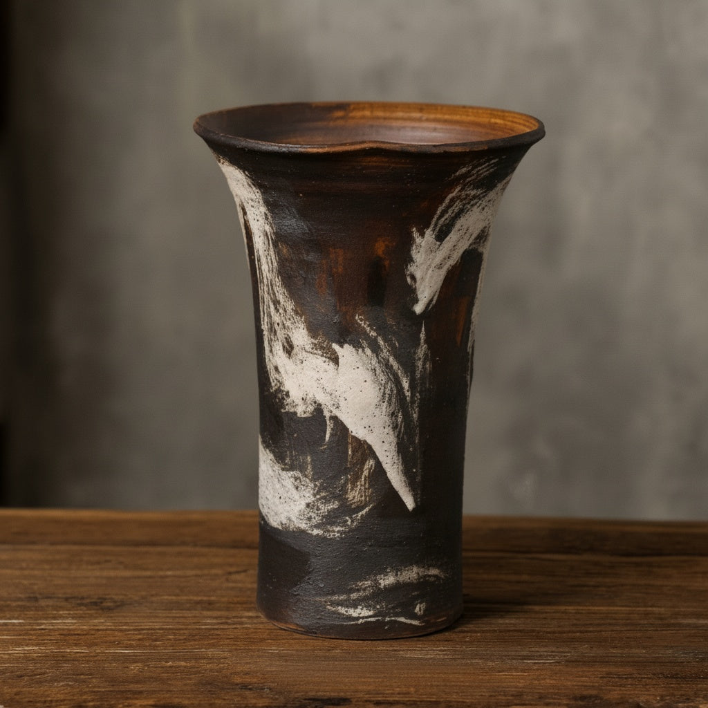 Ceramic Flared Decorative Vase