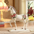 Ceramic Floral Horse Figurine