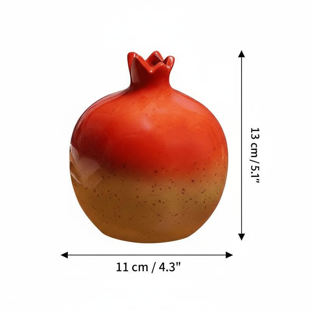 Dimensions of ceramic pomegranate vase