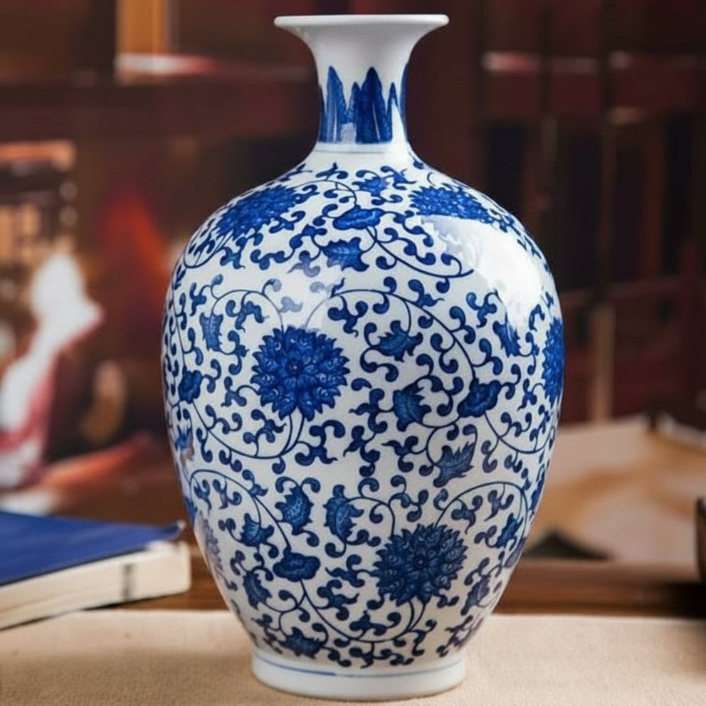 Classic Blue And White Porcelain Vase