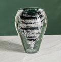 Close up view of the medium bubble glass vase