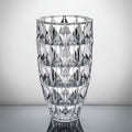 Clear crystal geometric vase