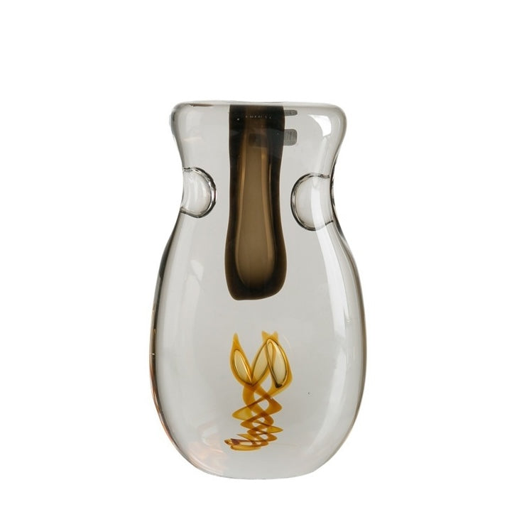 Medium glass vase dimensions 22cm height