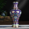 Cobalt Blue Enamel Baluster Vase