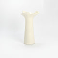 Cream Ceramic Flared Rim Vase