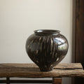 Dark Glazed Ceramic Decorative Vase