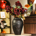 Dark Textured Ceramic Vase