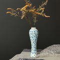 Floral Ceramic Slender Vase