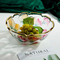 Front view of bowl with grapes