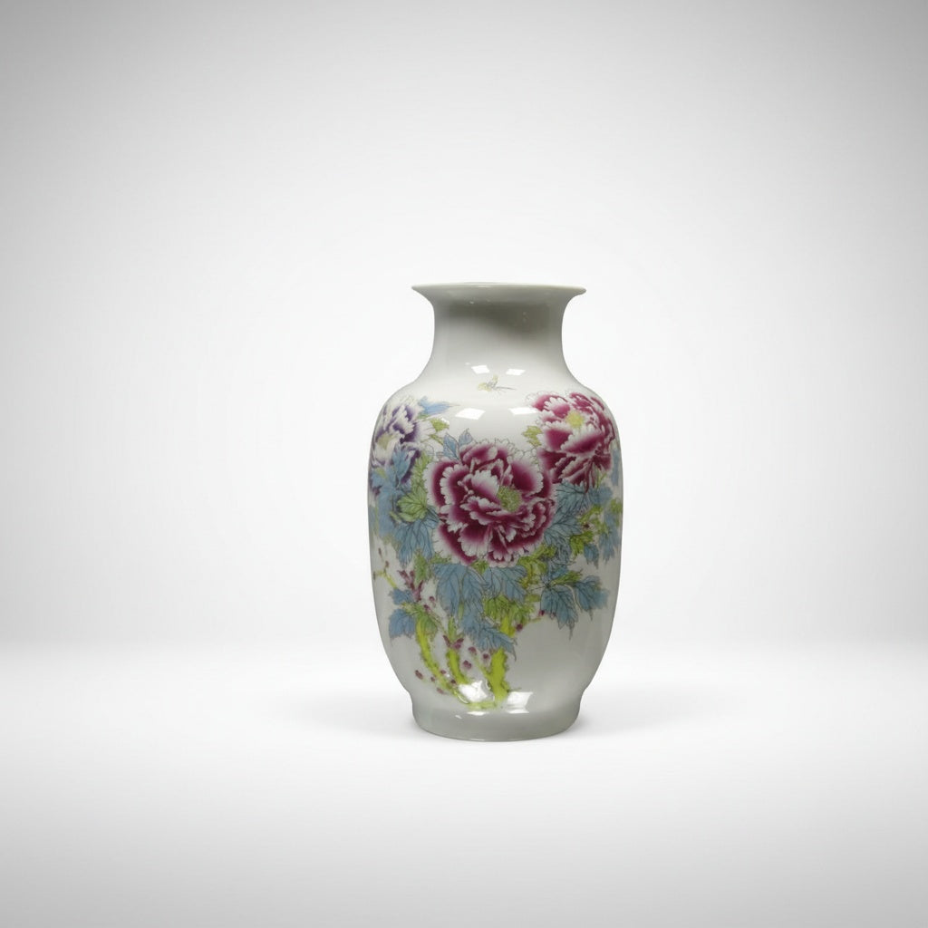 Floral Painted Porcelain Classic Vase