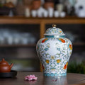 Floral Porcelain Ginger Jar