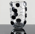 Dimensions of medium glass polka dot vase