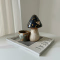 Glazed Ceramic Mushroom Decorative Planter