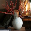 Glazed Ceramic Rounded Vase