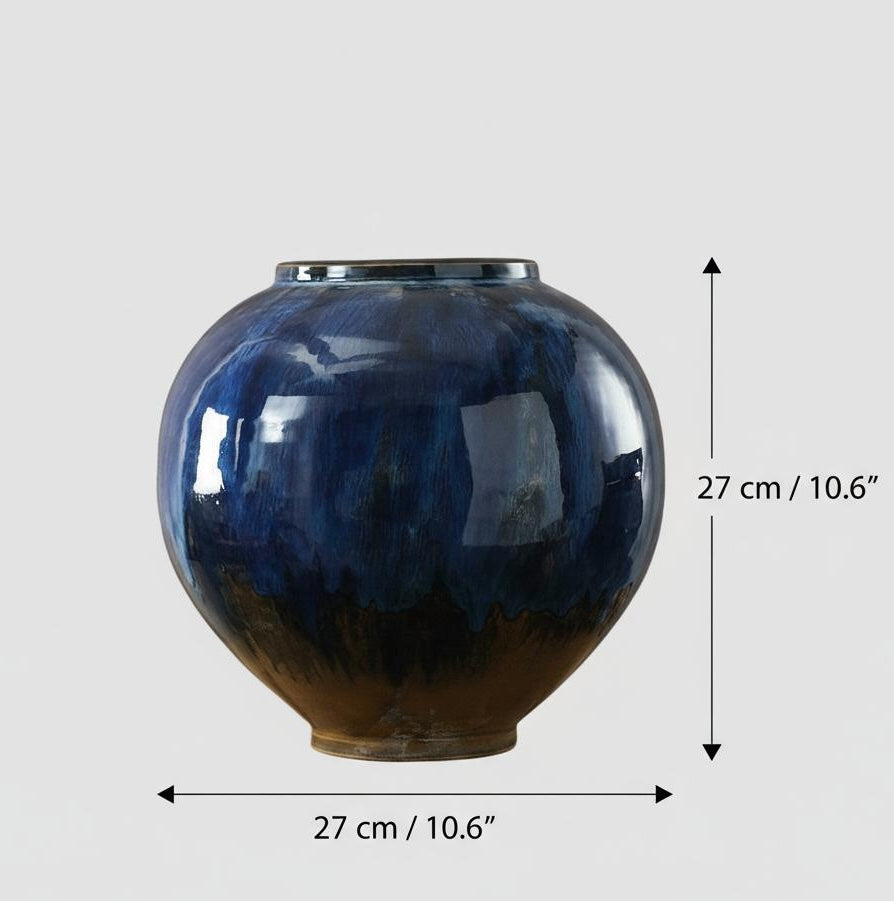 Dimensions of blue vase