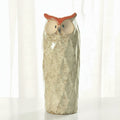 Glazed Ceramic Tall Owl Figurine