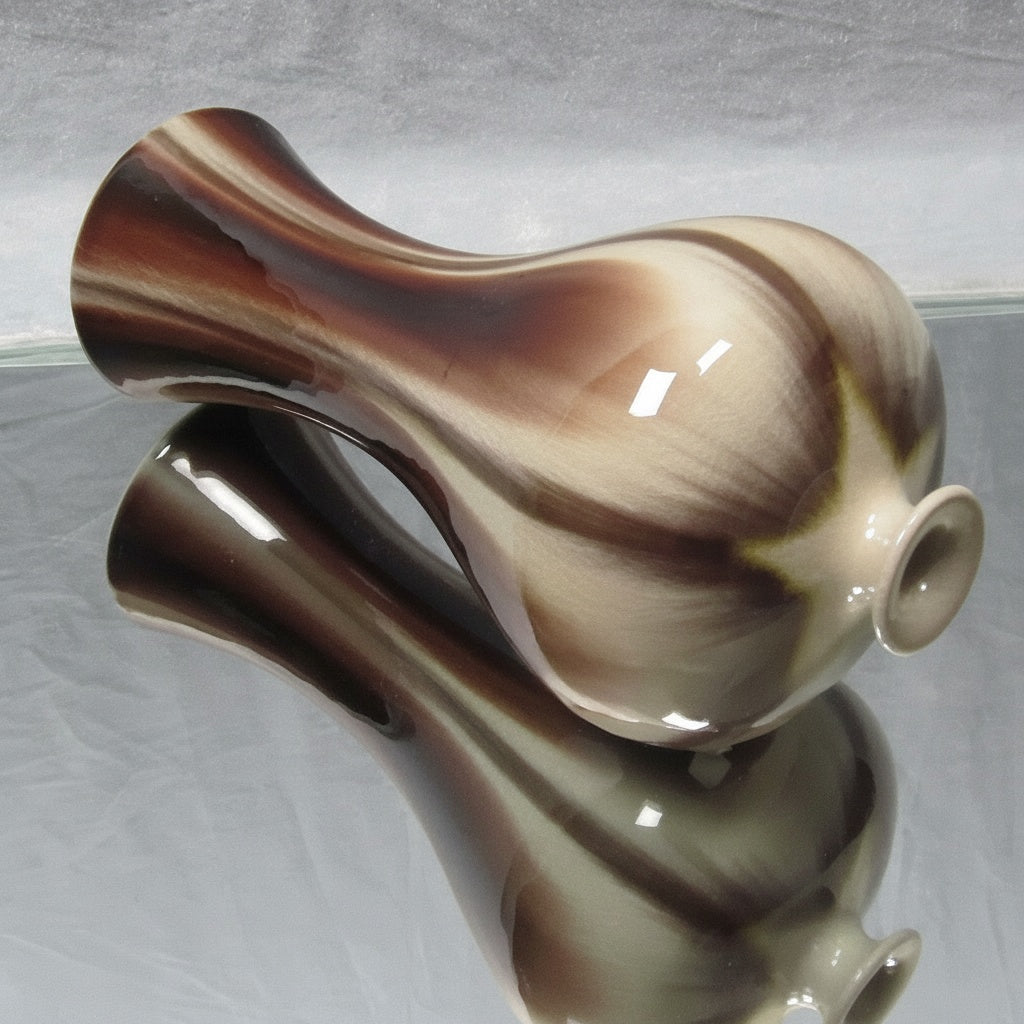 Glazed Ceramic Tall Vase