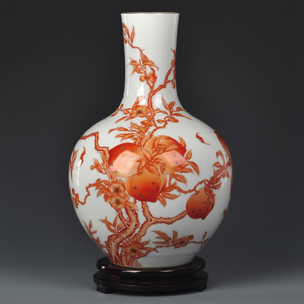 Glazed Porcelain Globular Vase