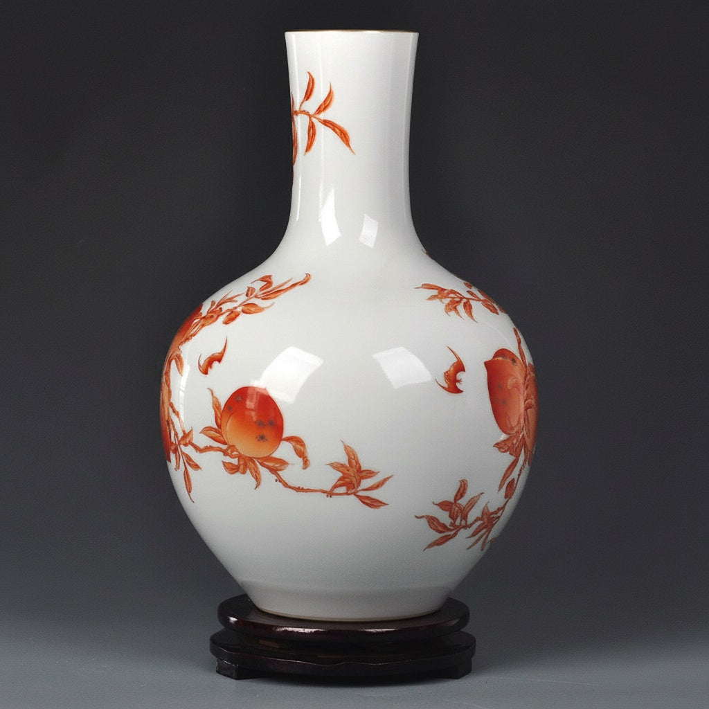 Glazed Porcelain Globular Vase