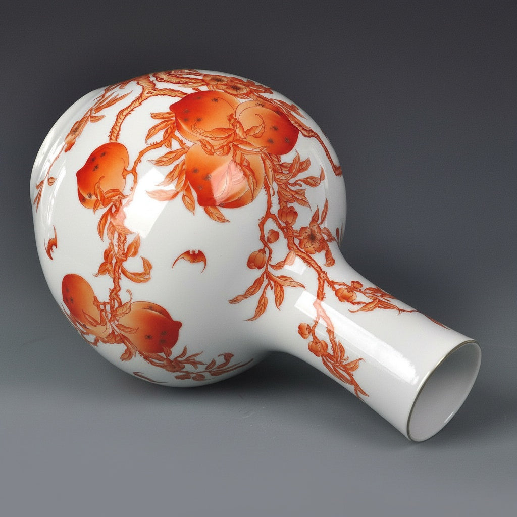Glazed Porcelain Globular Vase