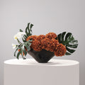Glossy Wood Grain Finish Flared Vase 02