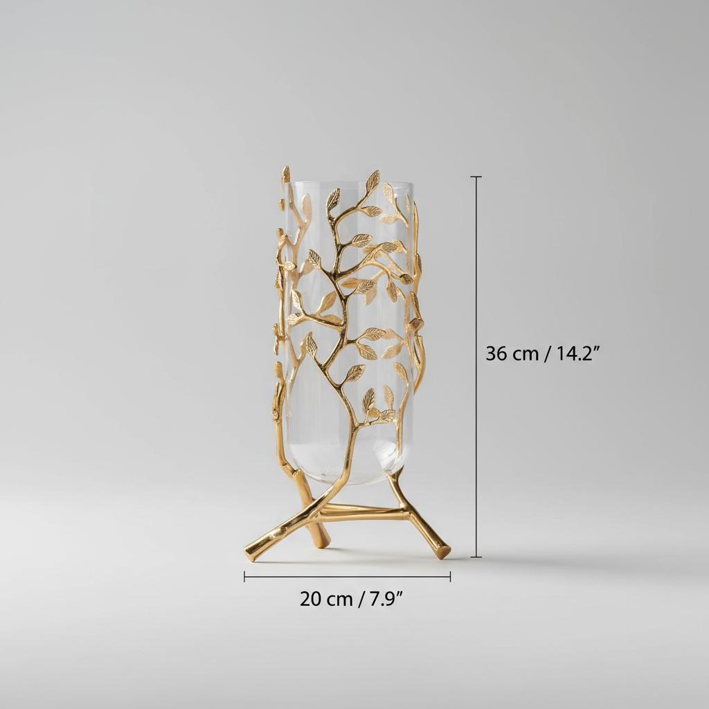 Large size dimensions overlay on white background