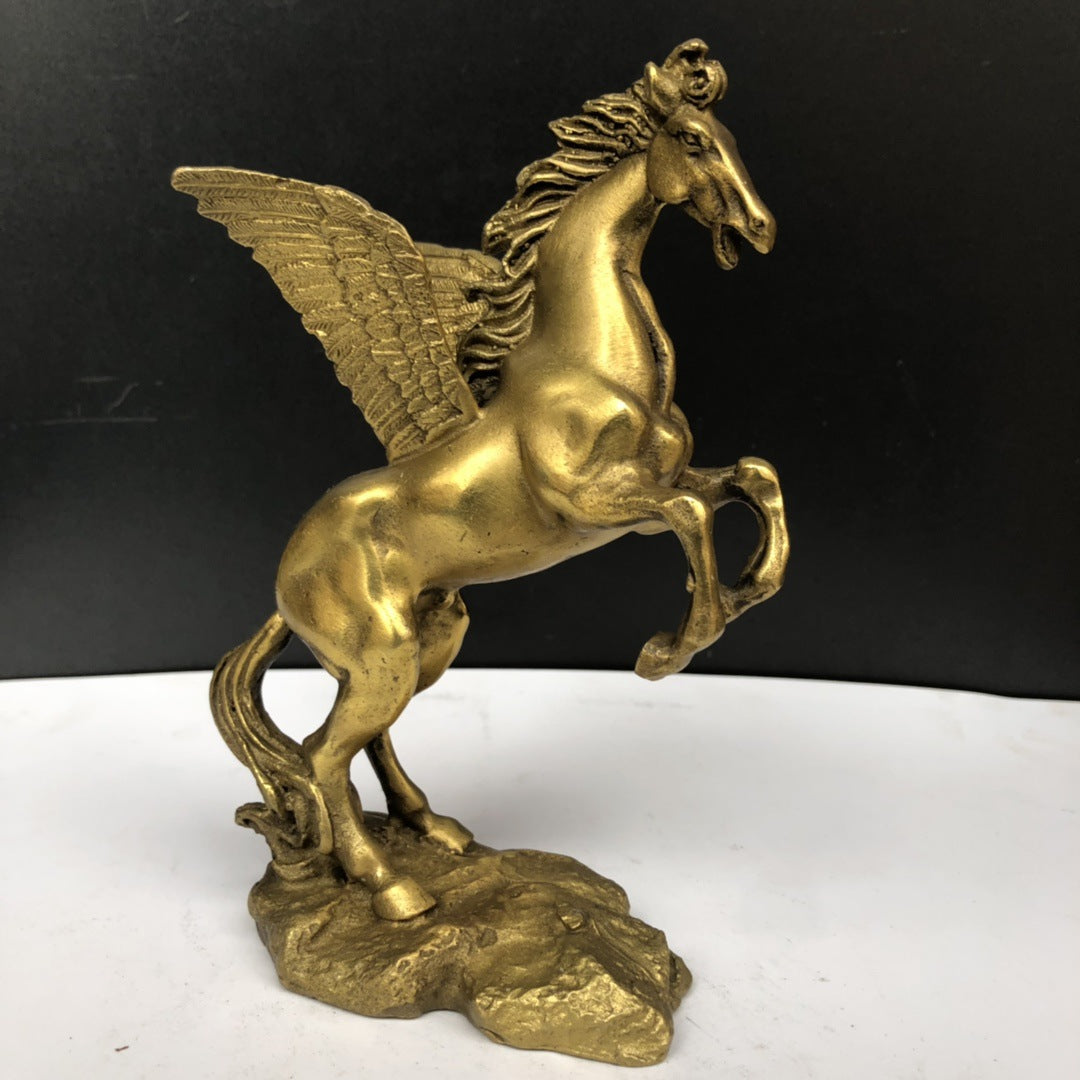 Alternate side view of statue