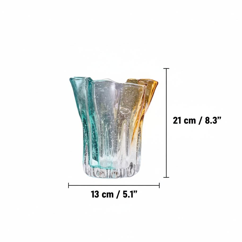 Dimensions of medium tall glass vase